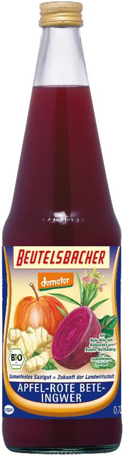 Produktfoto zu Apfel-Rote Bete-Ingwersaft