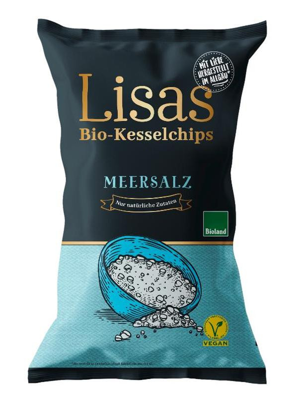 Produktfoto zu Lisas Kesselchips mit Meersalz