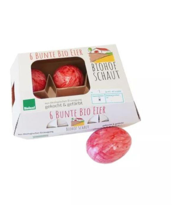 Produktfoto zu Vesper Eier gefärbt & gekocht