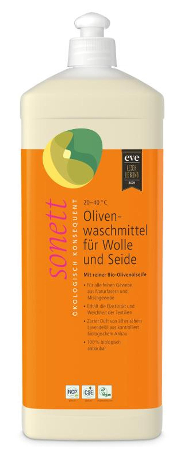 Produktfoto zu Oliven-Waschmittel für Wolle & Seide