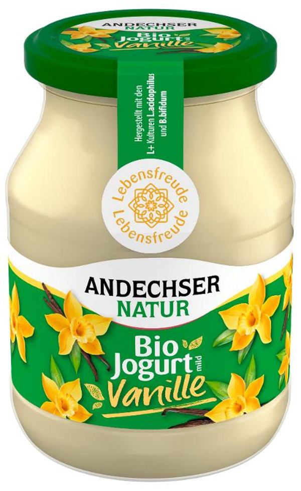 Produktfoto zu Fruchtjogurt Vanille Andechser