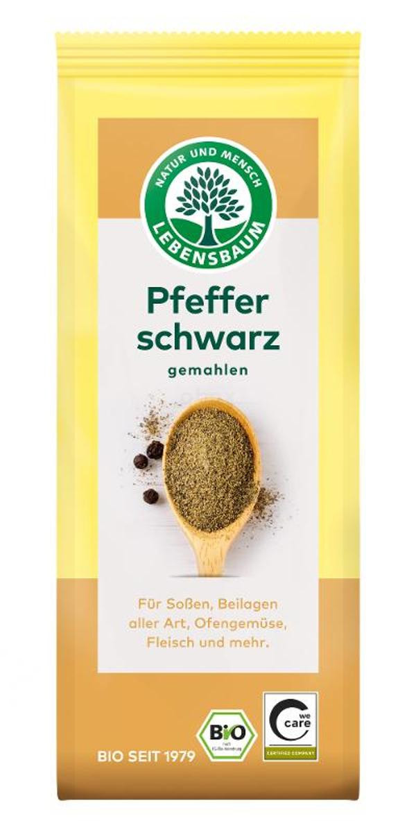 Produktfoto zu Pfeffer schwarz, gemahlen