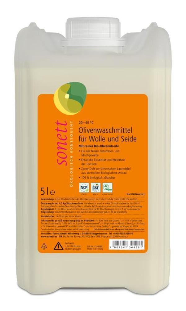 Produktfoto zu Oliven-Waschmittel Wolle 5l