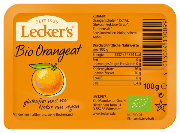 Produktfoto zu Orangeat gewürfelt im Becher