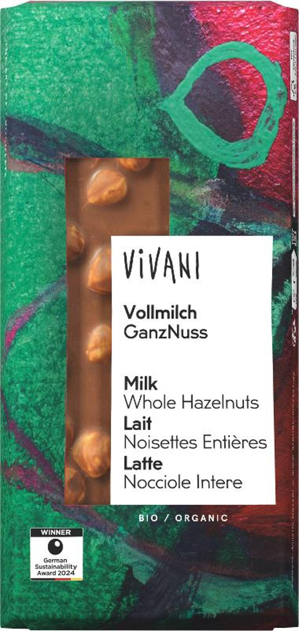Produktfoto zu Schokolade Vollmilch-Haselnuss