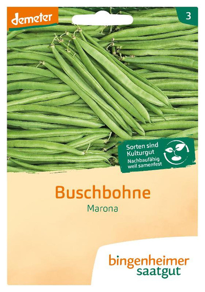 Produktfoto zu Saatgut Buschbohnen Marona