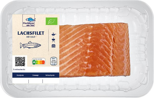 Produktfoto zu Lachsfilet frisch mit Haut
