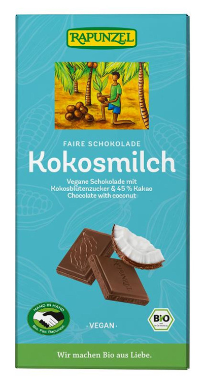 Produktfoto zu Kokosmilch Schokolade HIH