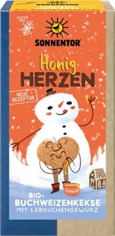 Produktfoto zu Honigherzen Buchweizenkekse gl
