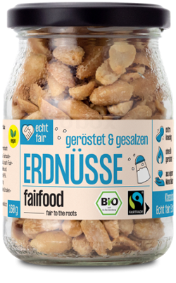 Produktfoto zu Faire Erdnüsse geröstet & gesalzen