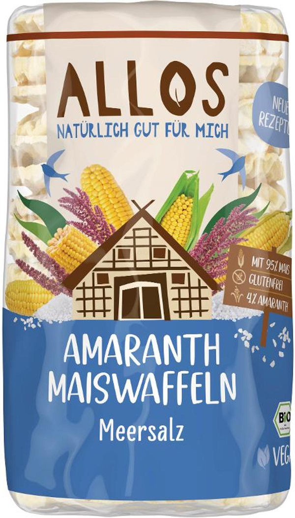 Produktfoto zu Amaranth-Maiswaffeln Meersalz