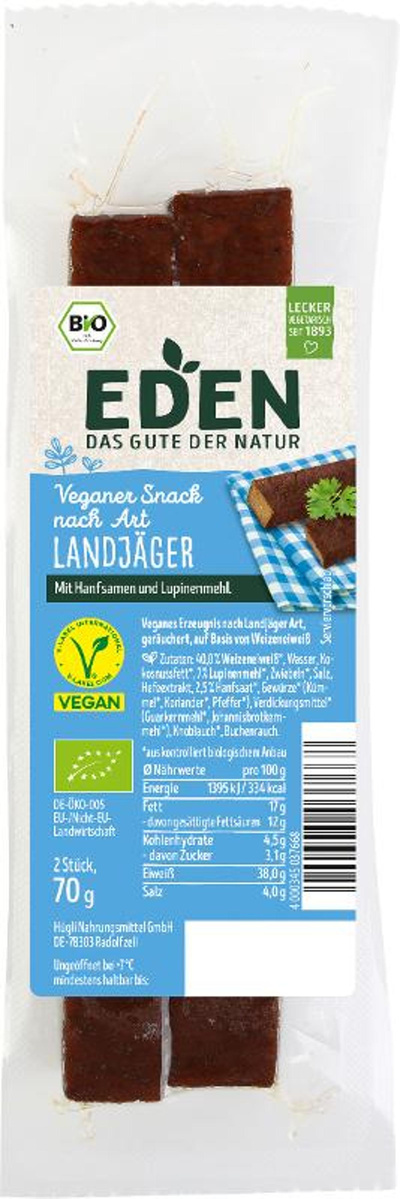 Produktfoto zu Veganer Snack nach Art Landjäger