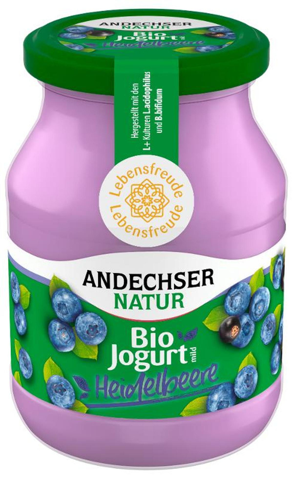 Produktfoto zu Joghurt Heidelbeer Andechser