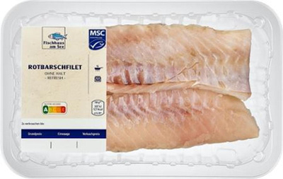 Produktfoto zu Rotbarschfilet frisch ohne