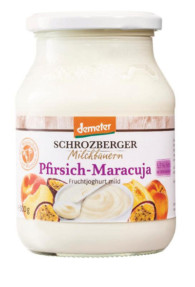 Produktfoto zu Pfirsich_Maracuja Joghurt Glas