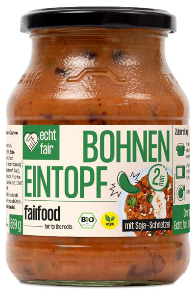 Produktfoto zu Bohneneintopf vegan FairTrade