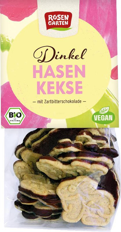 Produktfoto zu Dinkel-Hasenkeks mit Zartbitter Schokoboden