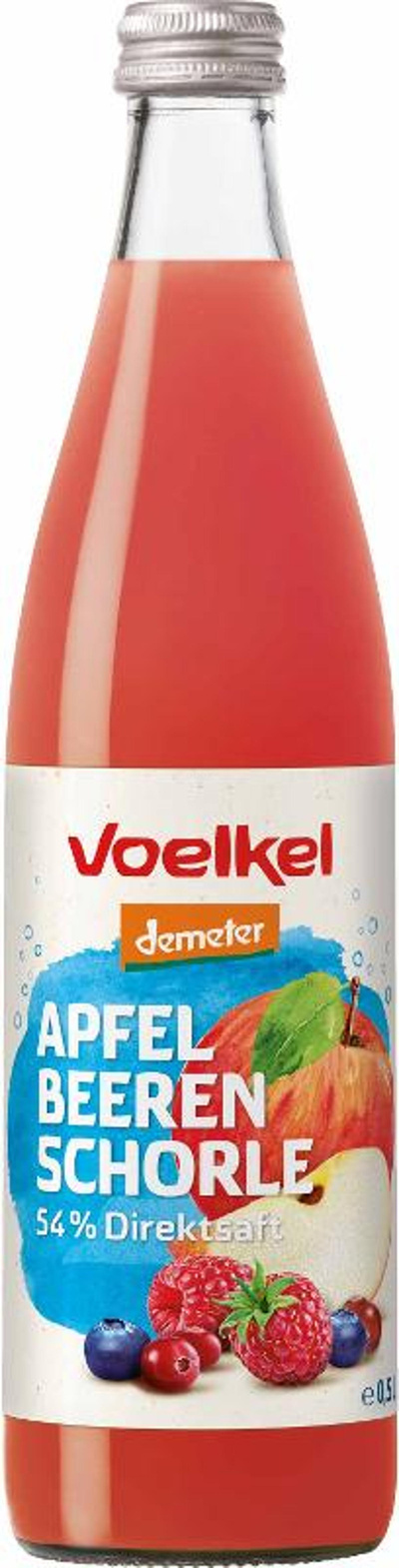 Produktfoto zu Apfel-Waldbeerschorle DEMETER