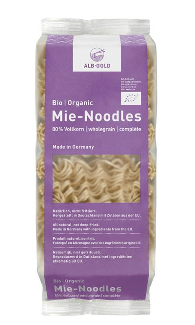 Produktfoto zu Mie-Noodles aus Vollkorn für Wok-Gerichte
