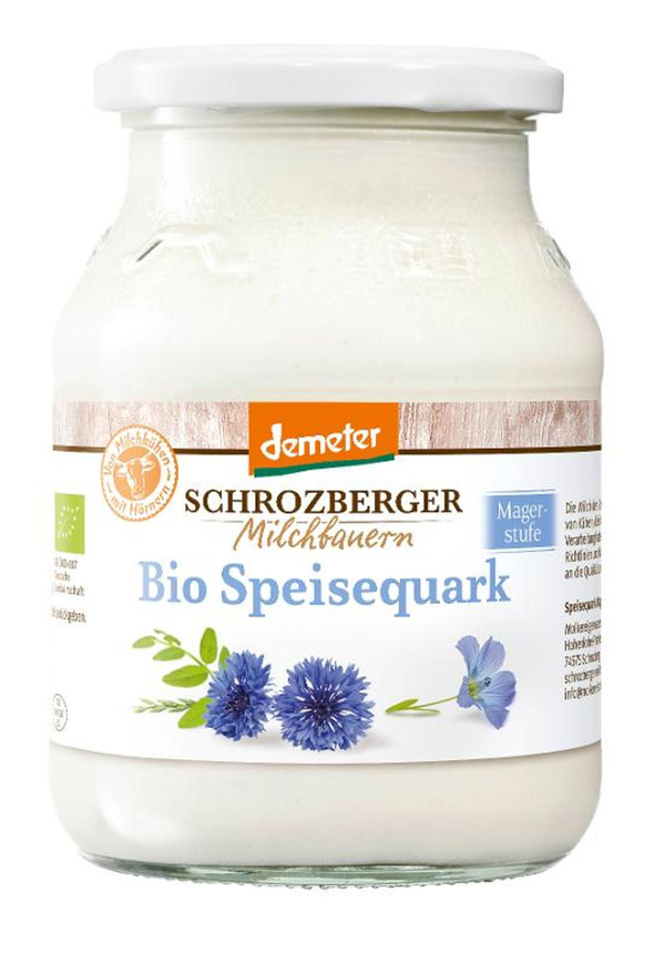 Produktfoto zu Speisequark Magerstufe DEMETER - Glas
