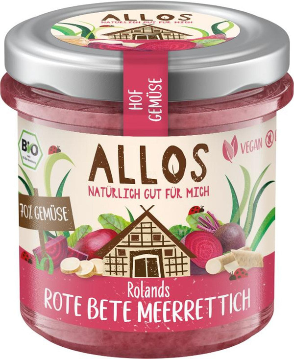 Produktfoto zu Hofgemüse Rolands Rote Bete-Meerrettich