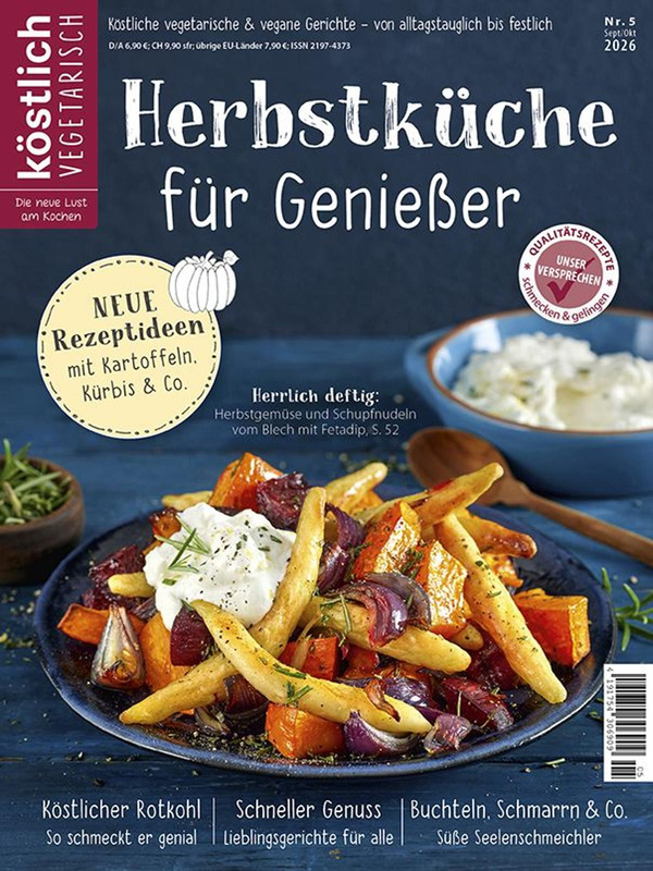 Produktfoto zu Köstlich Vegetarisch "Genuss aus Italien" (Ausgabe 5 Sept._Okt. 2026)