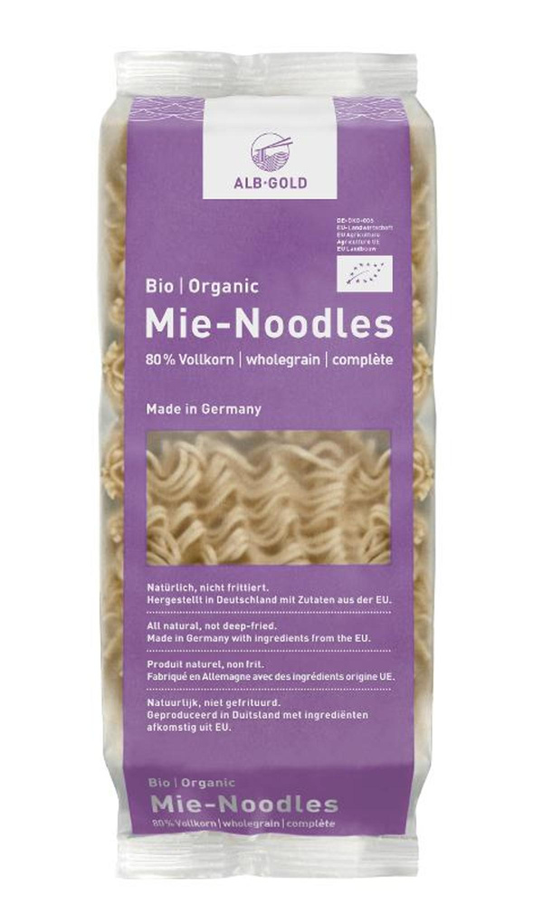 Produktfoto zu Mie-Noodles aus Vollkorn für Wok-Gerichte