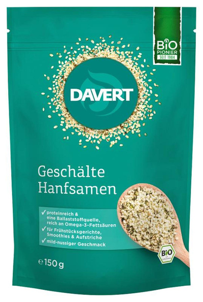Produktfoto zu Hanfsamen geschält Davert