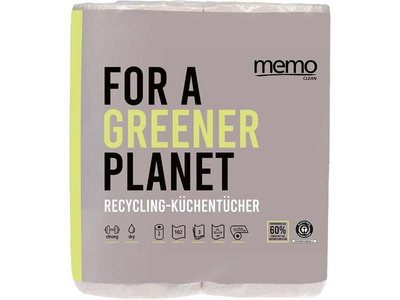 Produktfoto zu MEMO Küchenrollen Recycling Strong & Dry