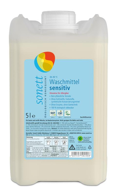 Produktfoto zu Flüssigwaschmittel sensitiv - 5l Kanister