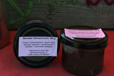 Produktfoto zu Demeter Schwarzwurst HBH 185g