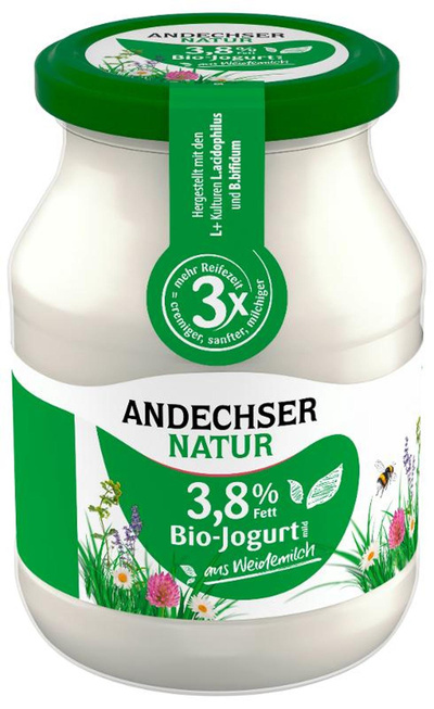 Produktfoto zu Joghurt mild 3,8% Andechser