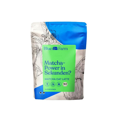 Produktfoto zu Haferpulver matcha latte