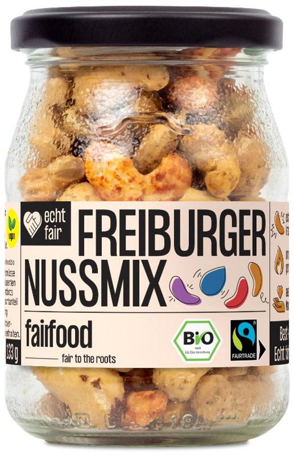 Produktfoto zu Fairer NussMix, geröstet und bunt gewürzt