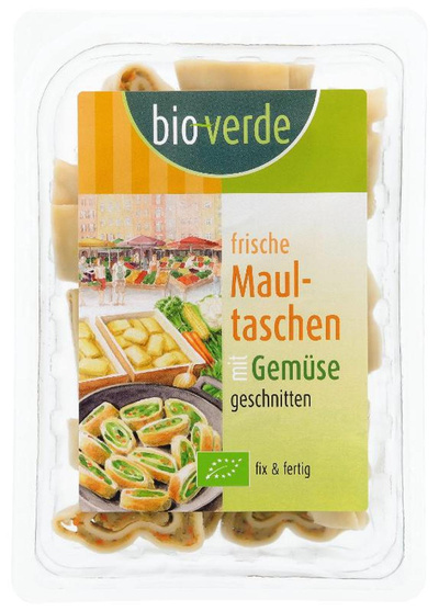 Produktfoto zu Maultaschen mit Gemüse, geschnitten