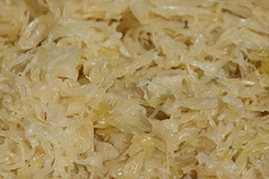 KI generiert: Nahaufnahme von Sauerkraut.