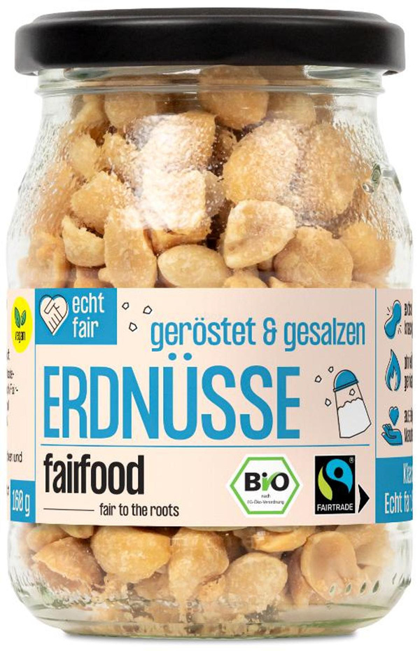 Produktfoto zu Faire Erdnüsse geröstet & gesalzen