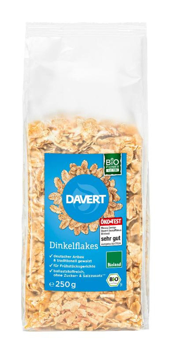 Produktfoto zu Dinkelflakes bioland ohne Zucker