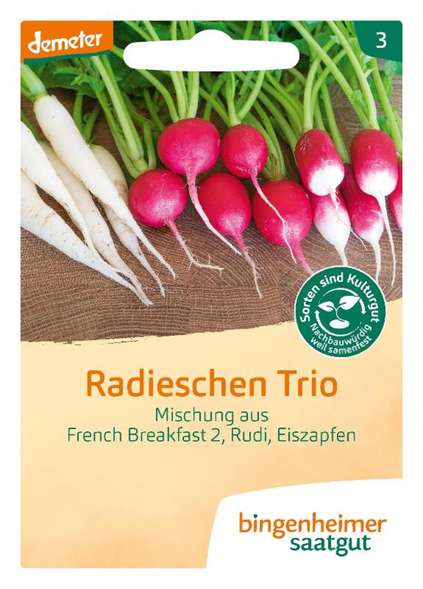 Produktfoto zu Saatgut Radieschen-Trio