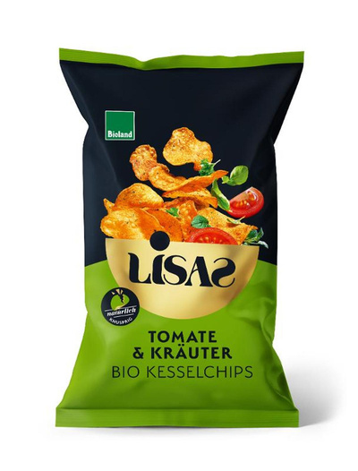 Produktfoto zu Lisas Kesselchips Tomate und Kräuter