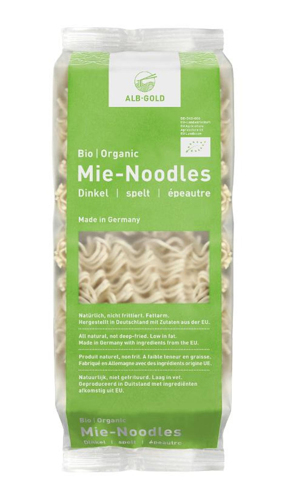 Produktfoto zu Mie-Noodles aus Dinkel für Wok