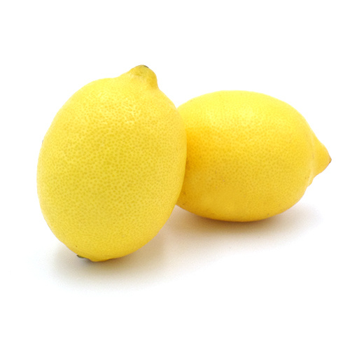 KI generiert: Zwei gelbe Zitronen auf weißem Hintergrund.