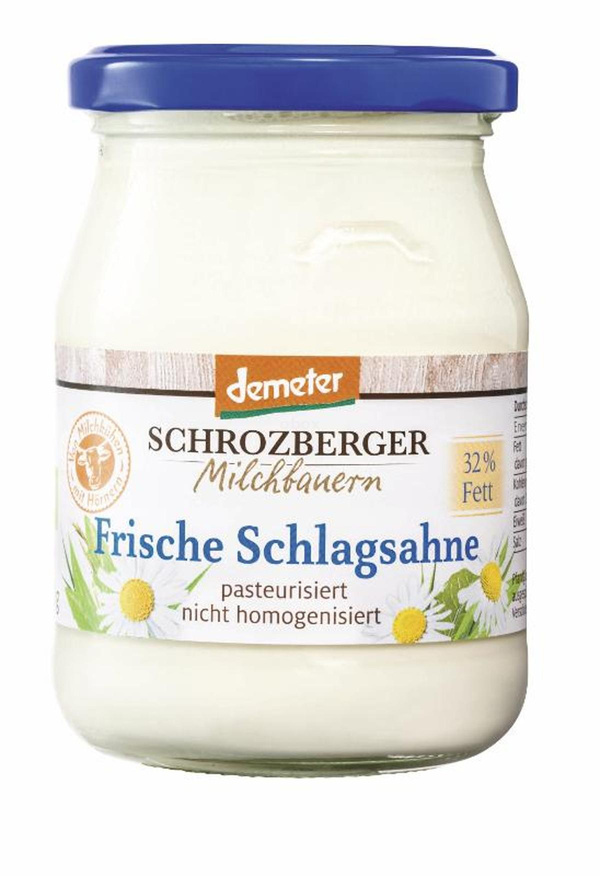 Produktfoto zu Schlagsahne 250ml-Glas   32%
