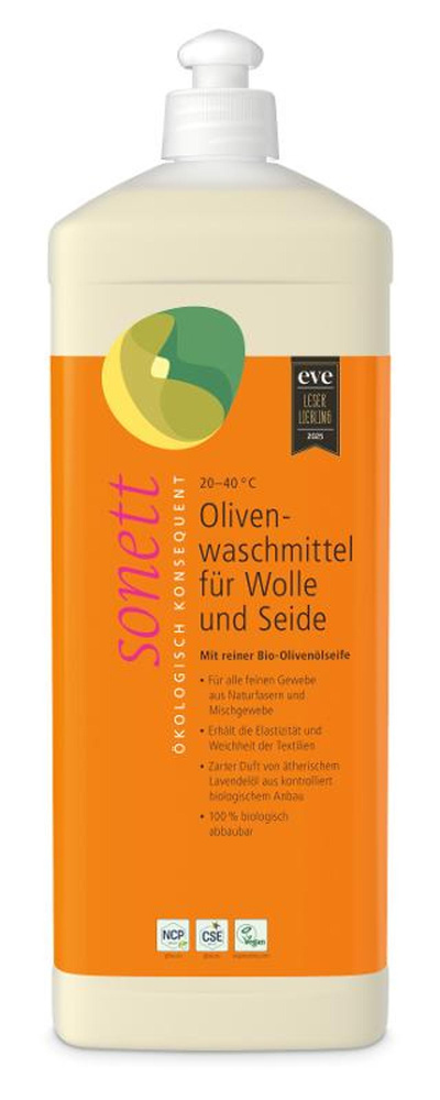 Produktfoto zu Oliven-Waschmittel für Wolle & Seide
