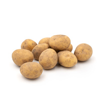 KI generiert: Mehrere Kartoffeln auf weißem Hintergrund.