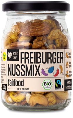 Produktfoto zu Fairer NussMix, geröstet und bunt gewürzt