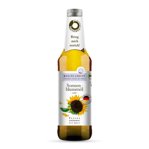 Produktfoto zu Sonnenblumenöl nativ deutscher Herkunft - Mehrweg