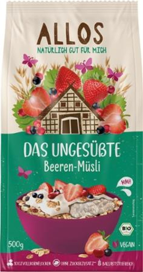 Produktfoto zu Das ungesüßte Beeren-Müsli