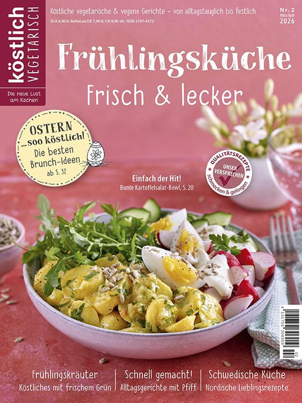 Produktfoto zu Köstlich Vegetarisch "Genussküche für jeden Tag" (Ausgabe 1 Jan_Feb 2026)