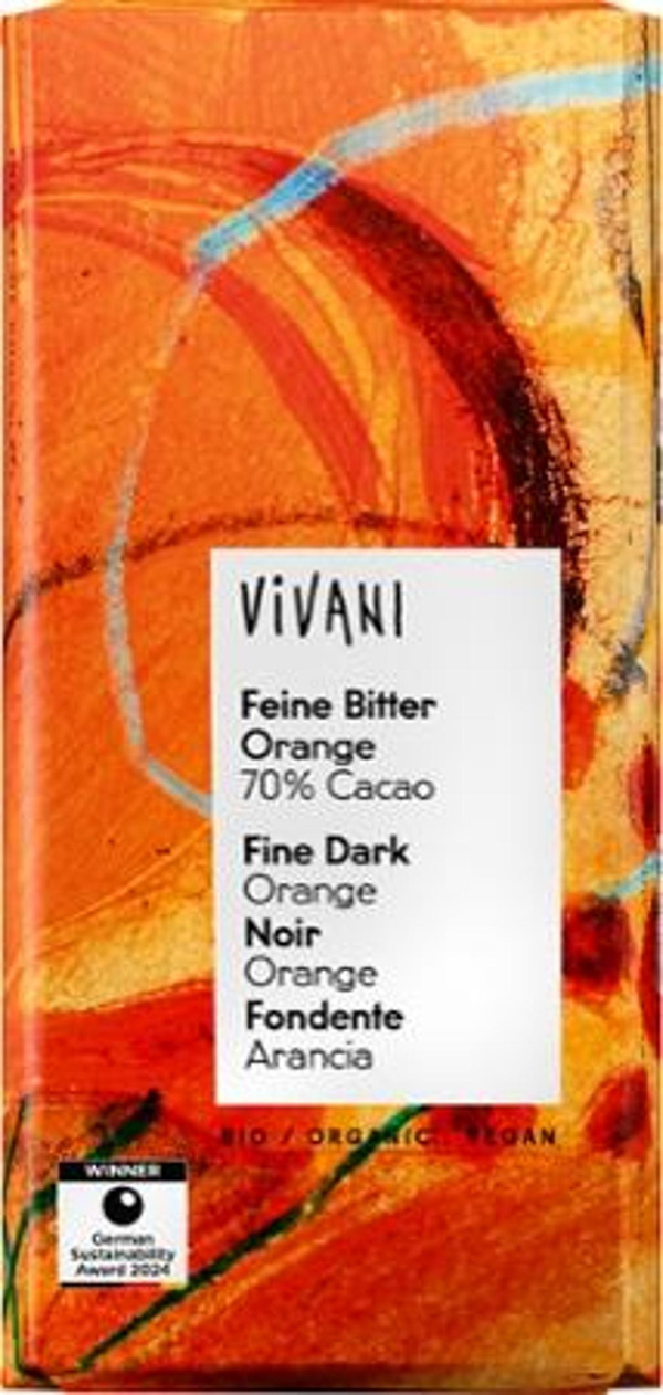 Produktfoto zu VIVANI Feine Bitter Orange 70%